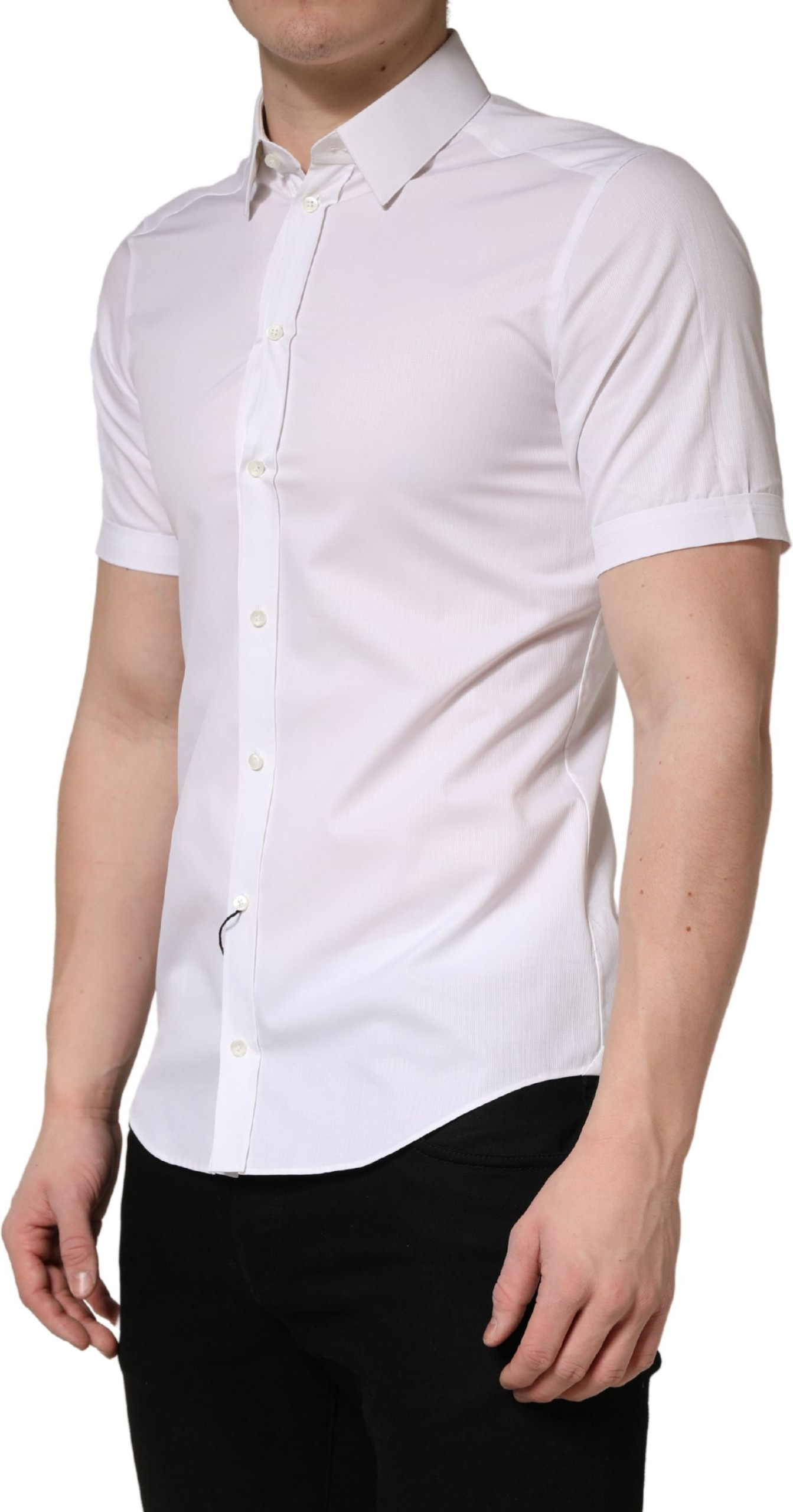 White Cotton Casual Shirt Dolce & Gabbana