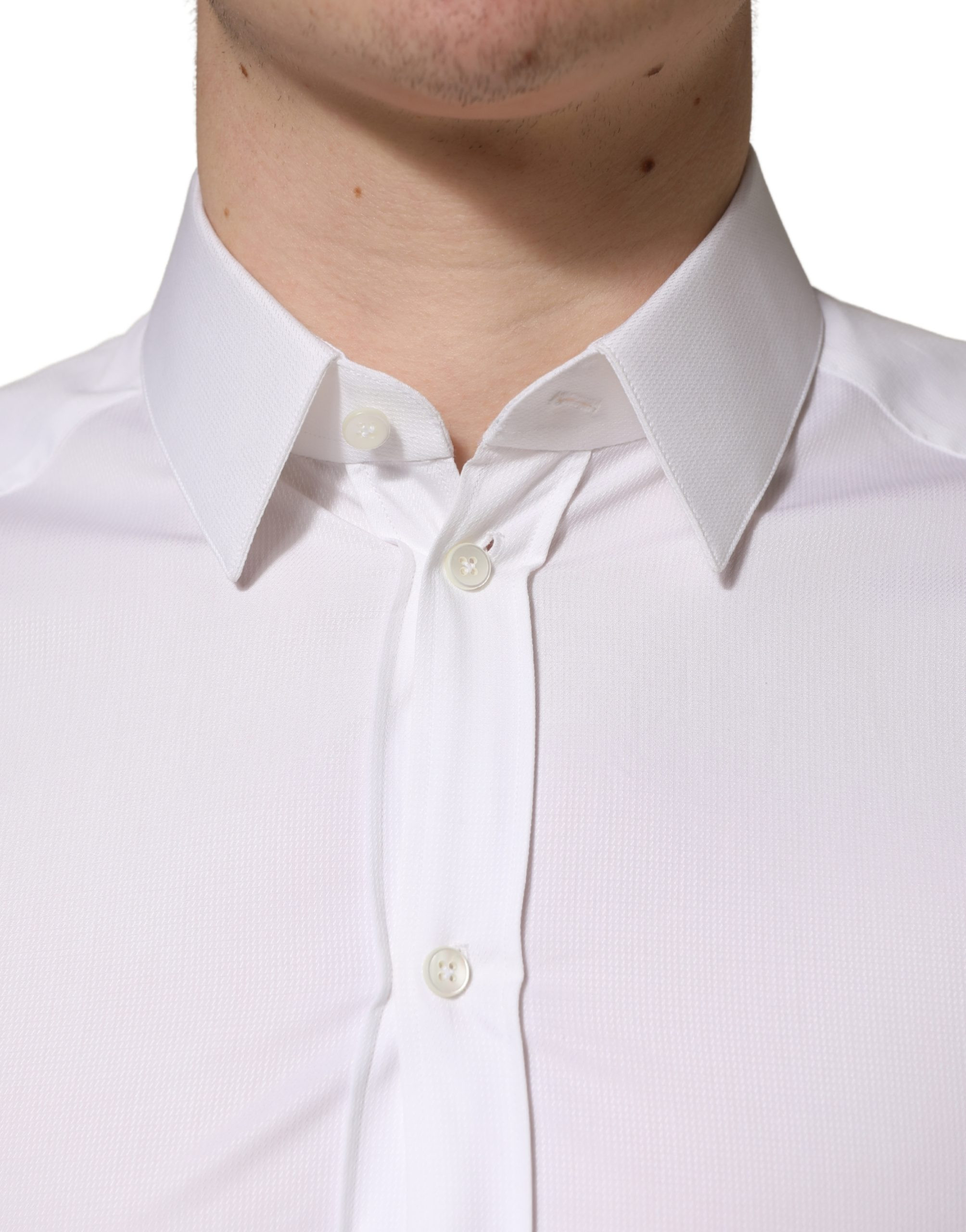 White Cotton Casual Shirt Dolce & Gabbana