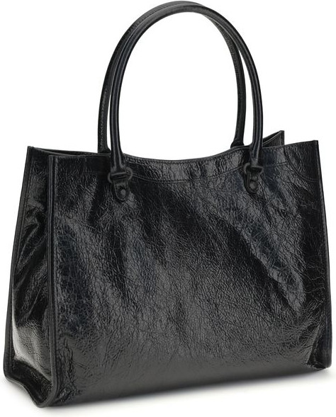 Balenciaga Qora Qo'y terisidan yelka sumkasi Ovis Aries Aries