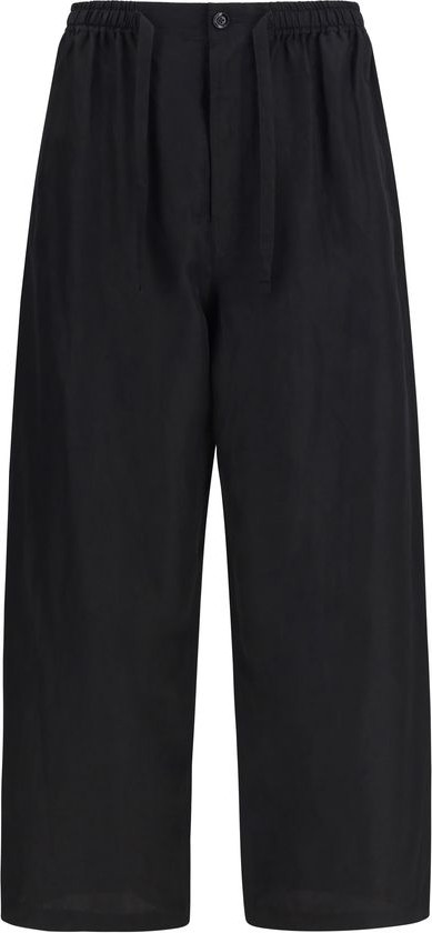 Домашние брюки Lemaire Black Linen