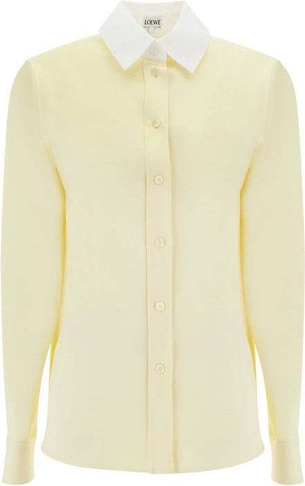 Bicolor Silk Dress Shirt Loewe