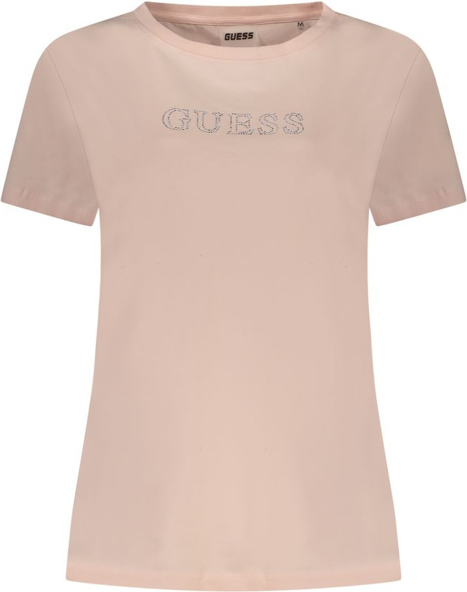 Футболка Guess Shoes Розовый Хлопок