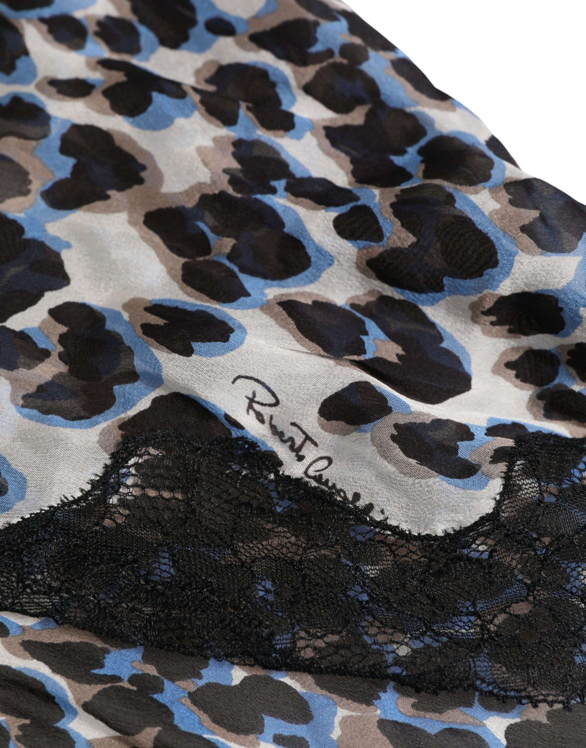 Unterwäsche-Top Roberto Cavalli Multicolor Leopard Babydoll Nachthemd