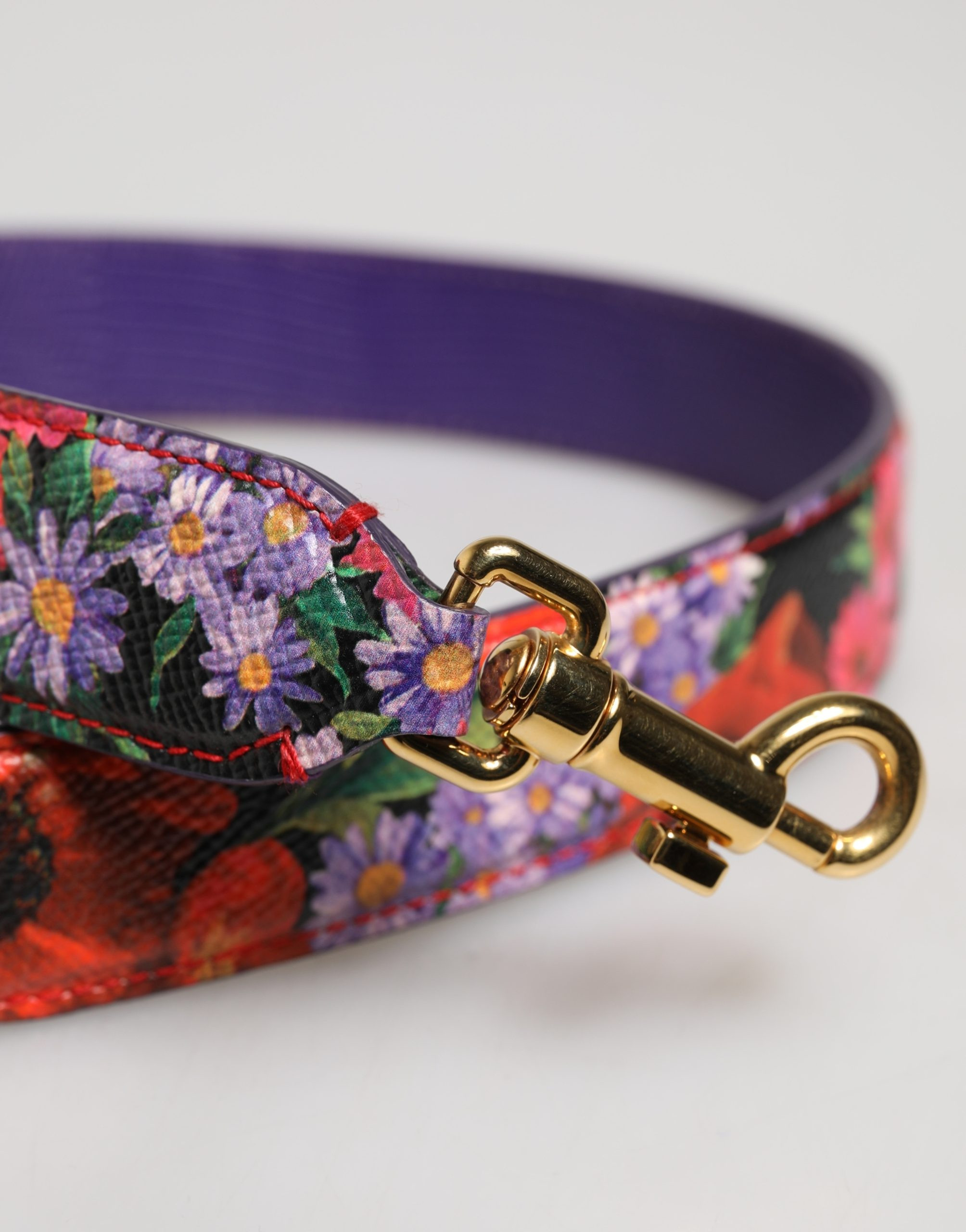 Shoulder Strap Dolce & Gabbana Multicolor Floral Leather Bag Accessory
