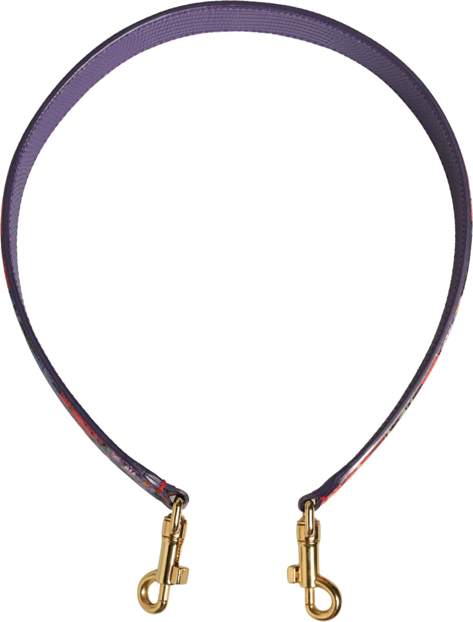 Shoulder Strap Dolce & Gabbana Multicolor Floral Leather Bag Accessory
