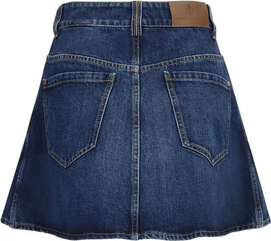Юбка Brunello Cucinelli из синего денима
