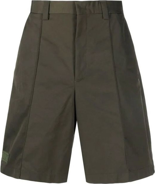 Bicolor Polyester Bermuda Shorts Valentino