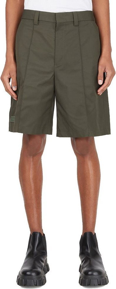 Bicolor Polyester Bermuda Shorts Valentino