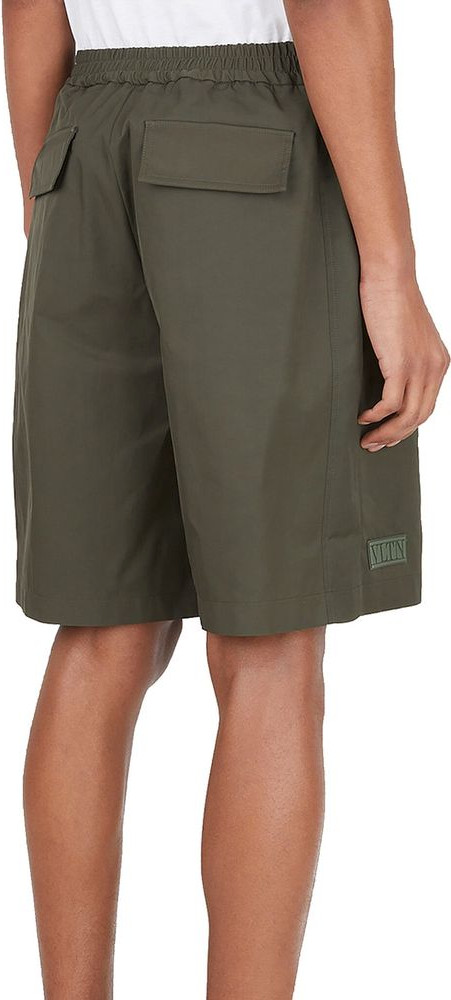 Bicolor Polyester Bermuda Shorts Valentino