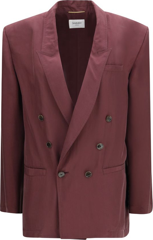 Blazer Saint Laurent, фиолетовый, шелк