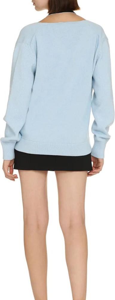 Blue Cashmere Cardigan Fendi