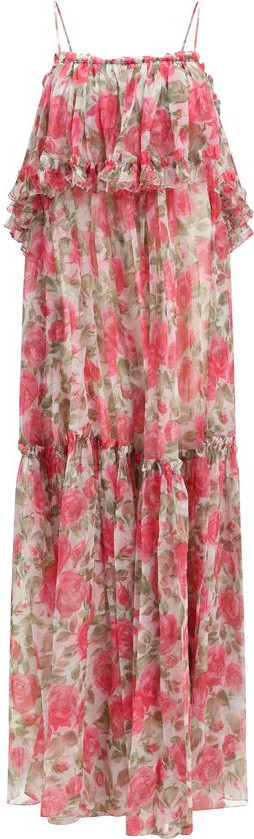 Платье Chloe Multicolor Silk Casual Dress