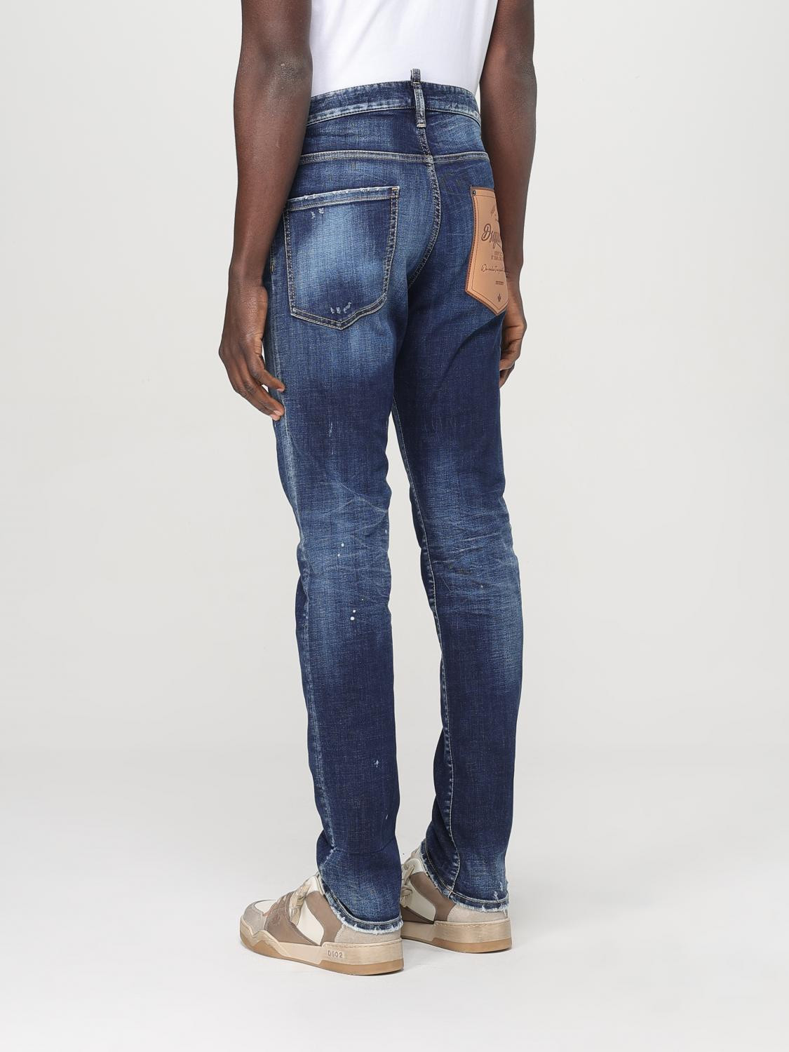 Jeans Dsquared2 Blue Denim Relaxed Fit Jeans
