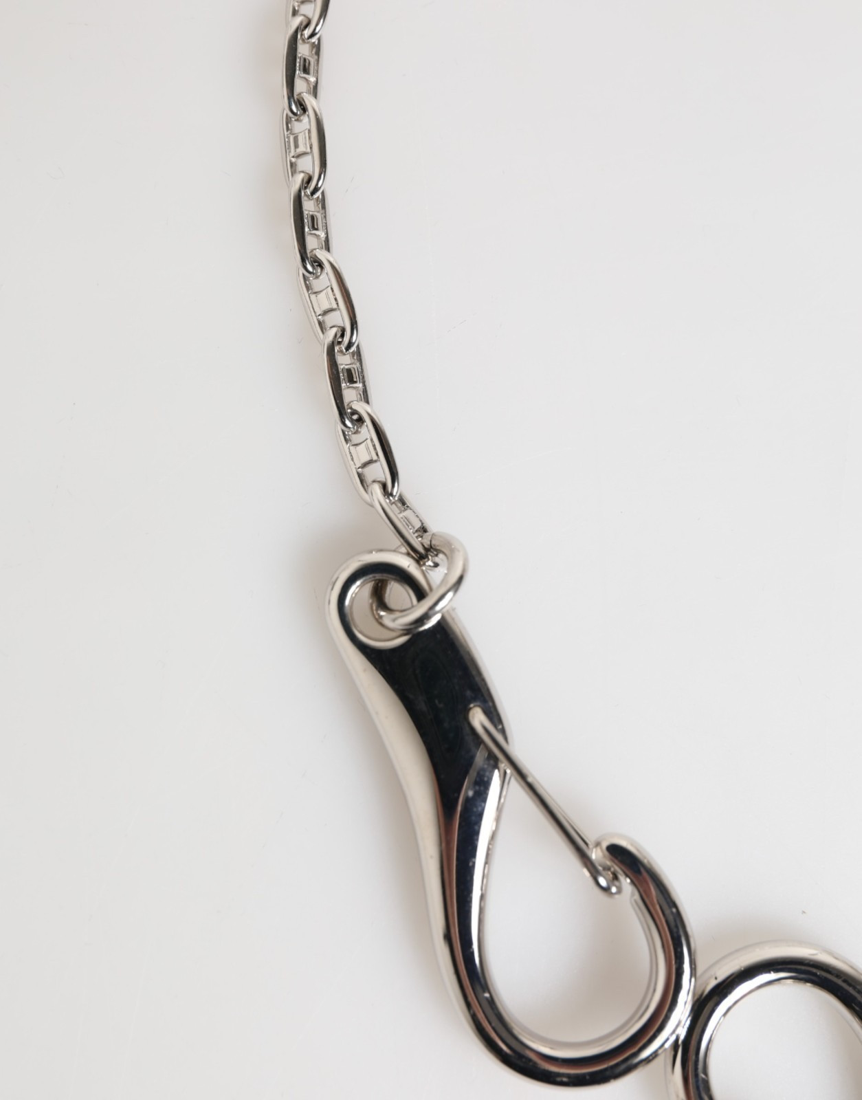 Keychain Dolce & Gabbana Silver Tone DG Logo Keychain