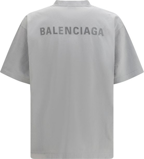 Balenciaga T-shirt Gray Cotton T-shirt