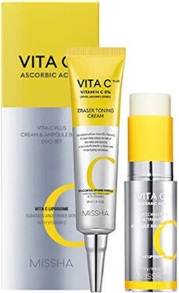 Toning Cream & Balm Set Missha Vita C Plus