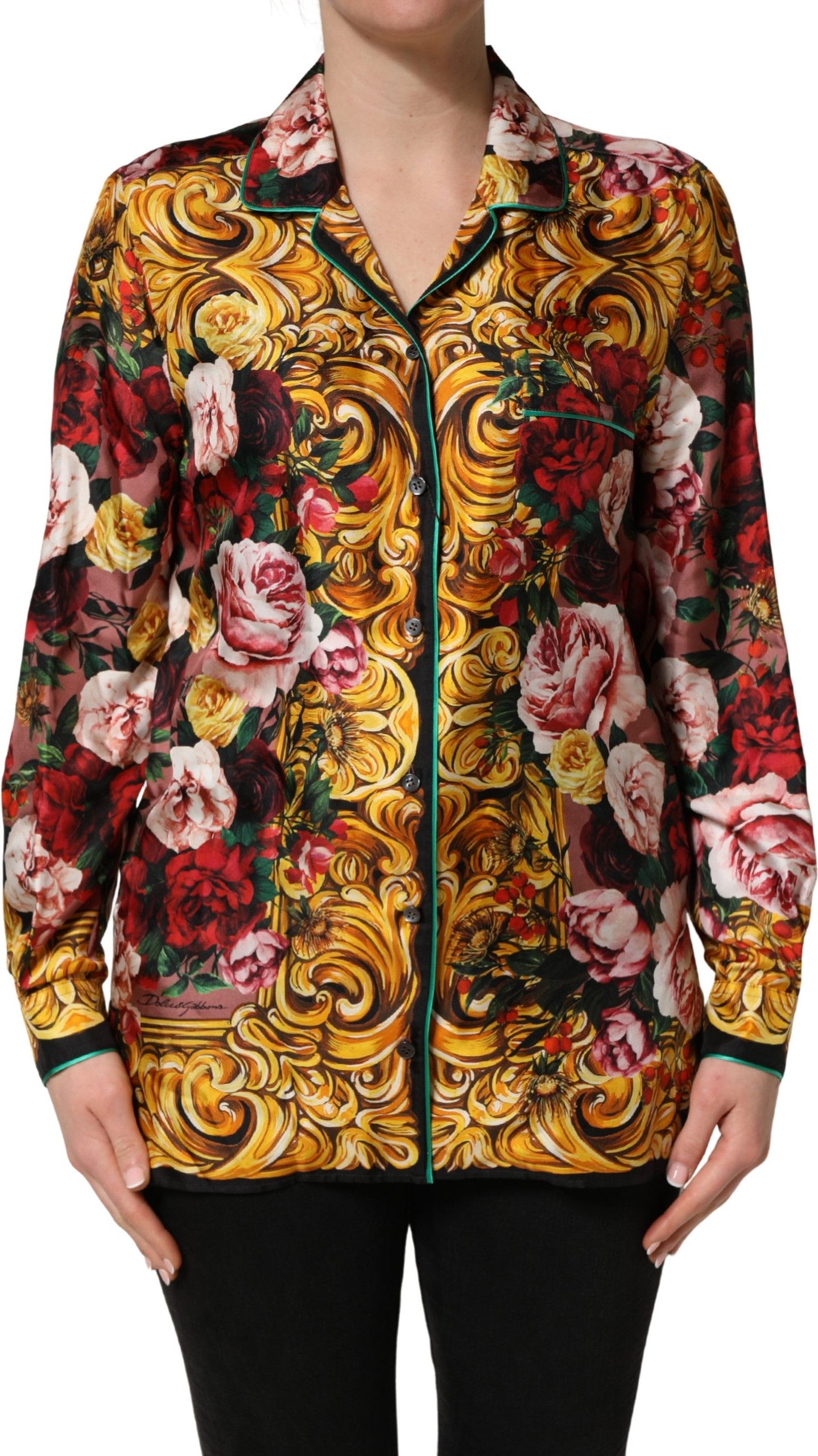 Long Sleeves Button Down Shirt Top Dolce & Gabbana
