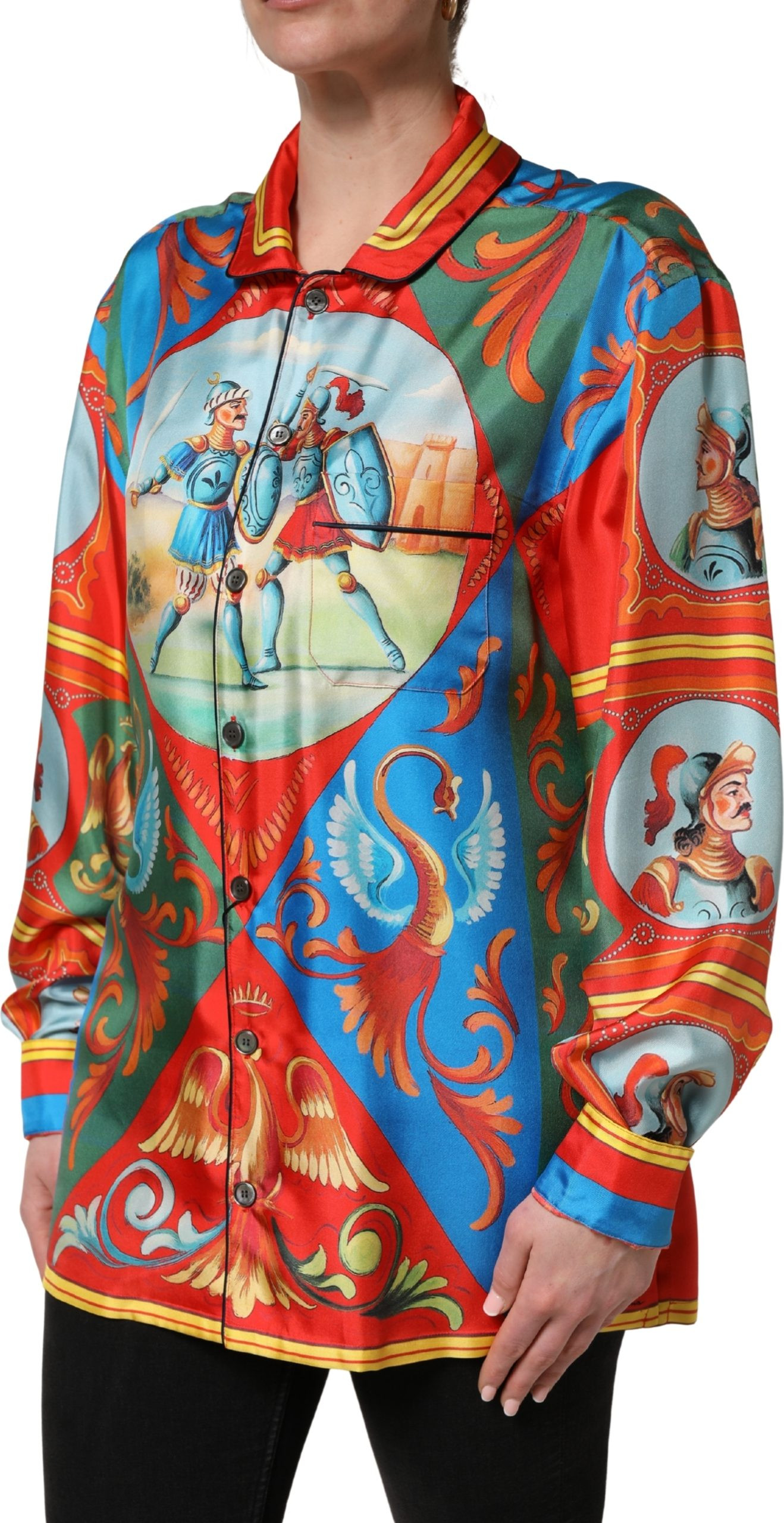 Long Sleeve Button Down Shirt Top Dolce & Gabbana