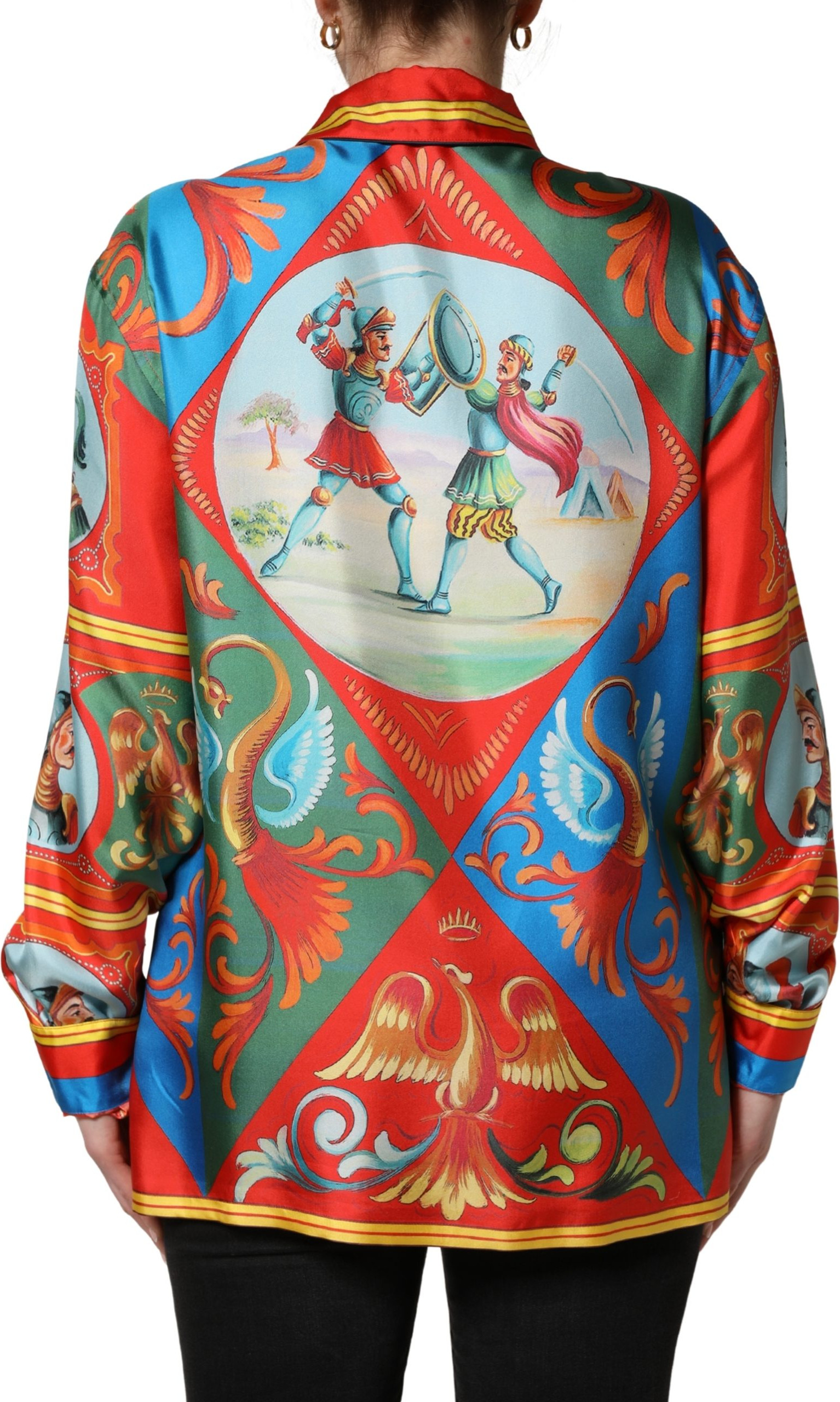 Long Sleeve Button Down Shirt Top Dolce & Gabbana