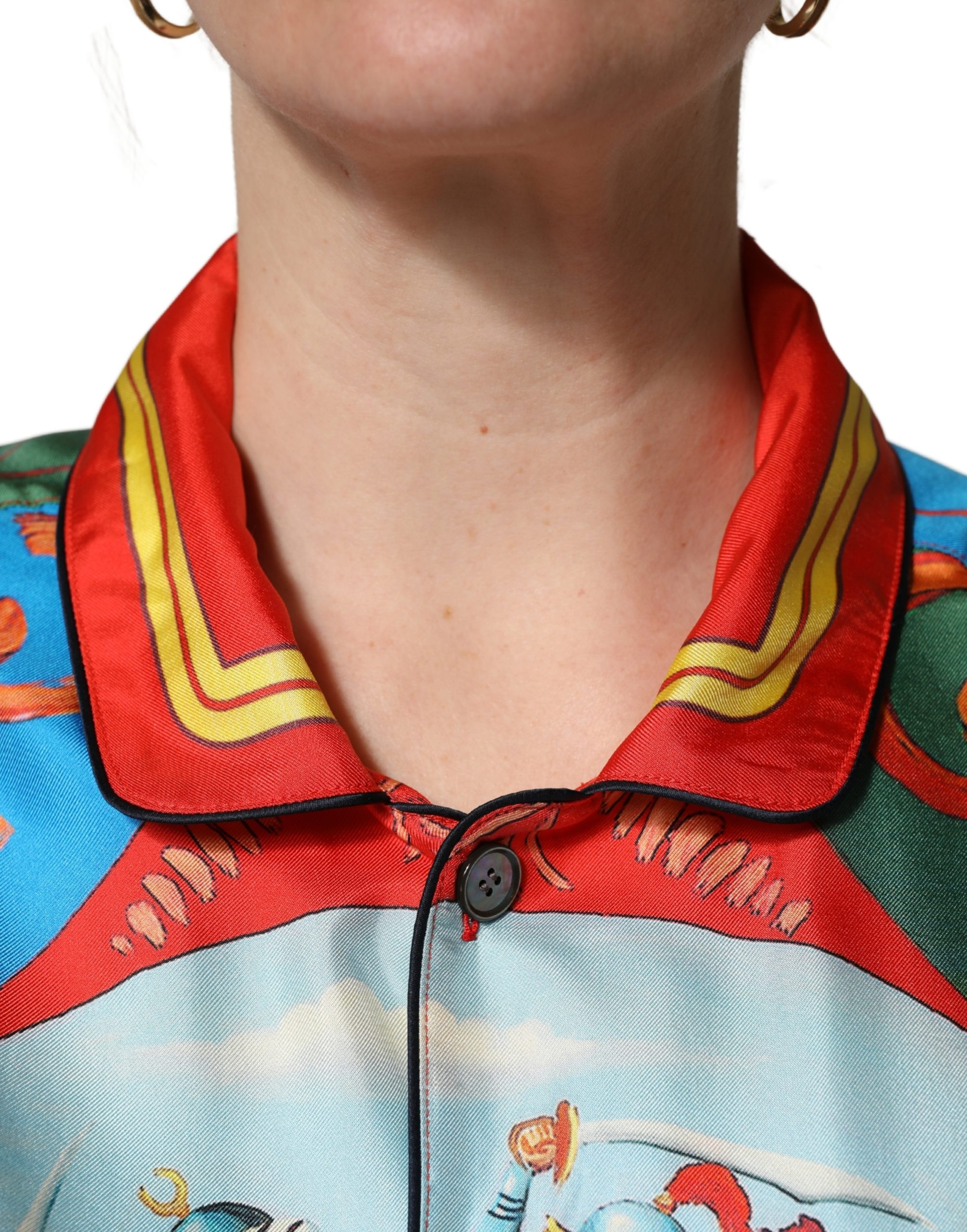 Long Sleeve Button Down Shirt Top Dolce & Gabbana