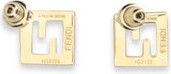 Gold Brass Earrings Fendi