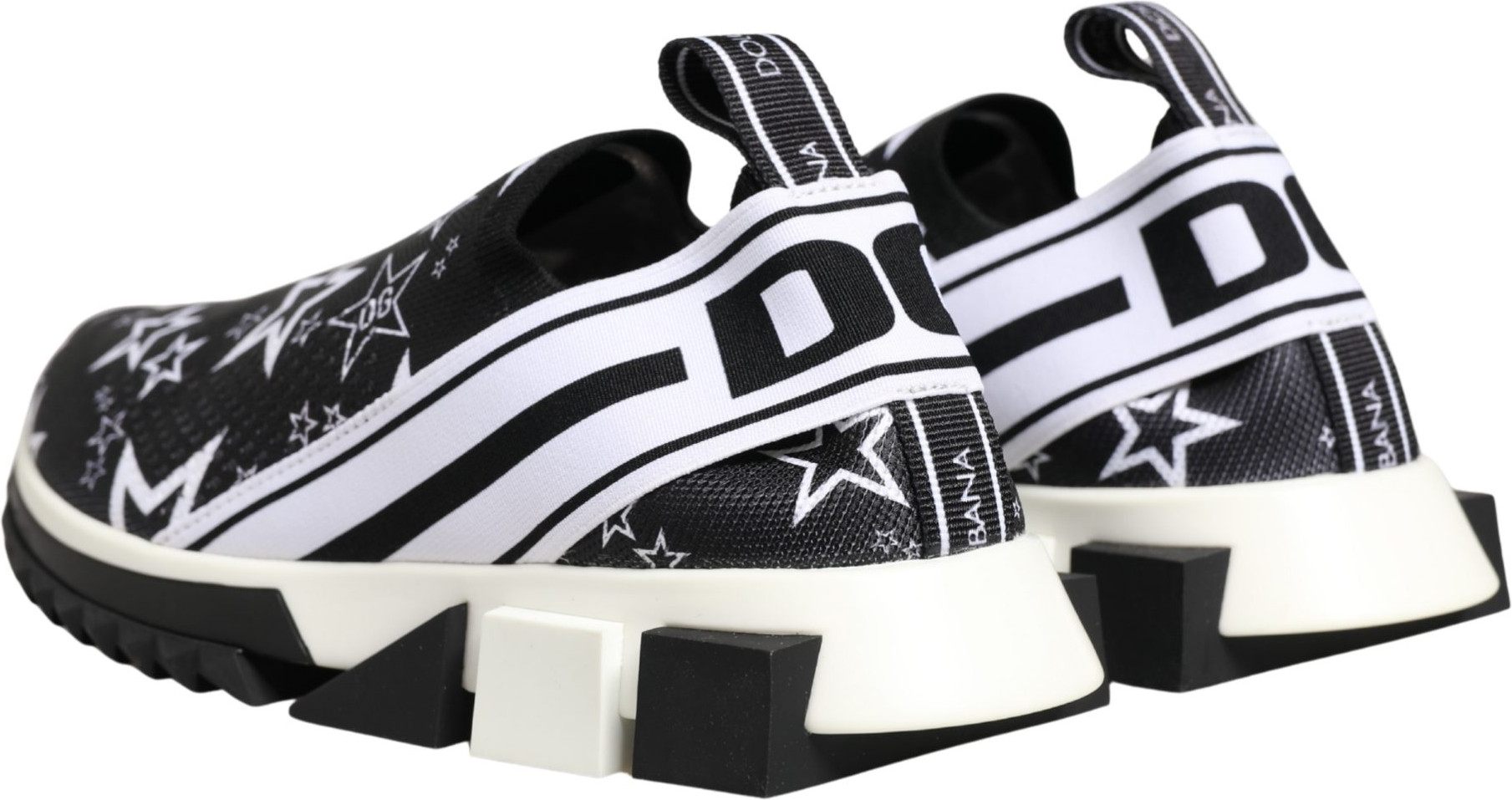 Schnürschuhe Dolce & Gabbana Schwarze Sterne Logo Sorrento