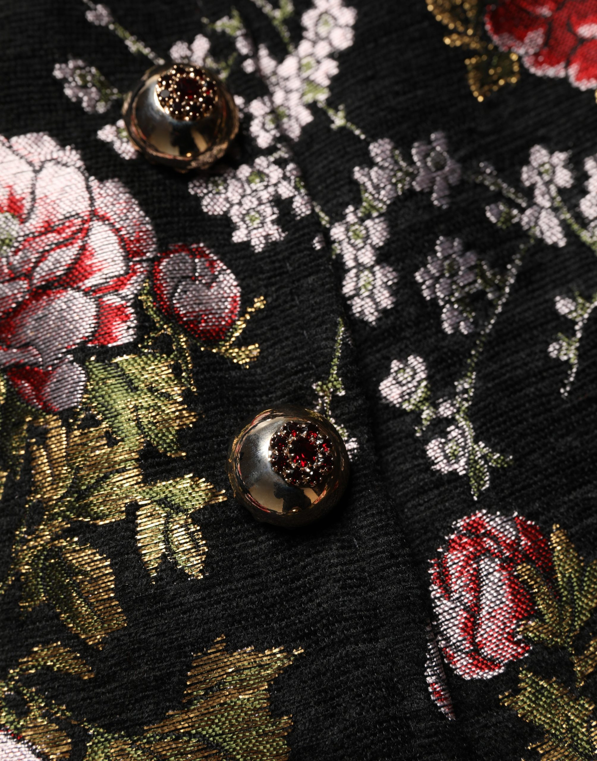 Blazer Jacket Dolce & Gabbana Multicolor Floral Brocade