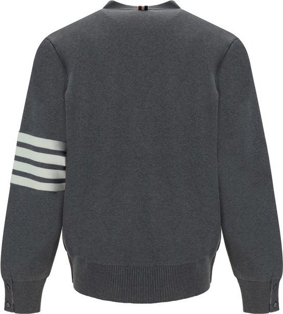 Cardigan Thom Browne Gray Cotton