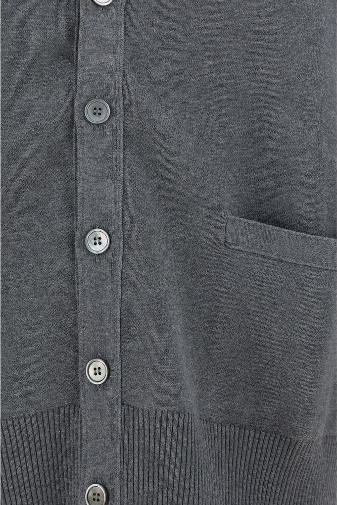Cardigan Thom Browne Gray Cotton