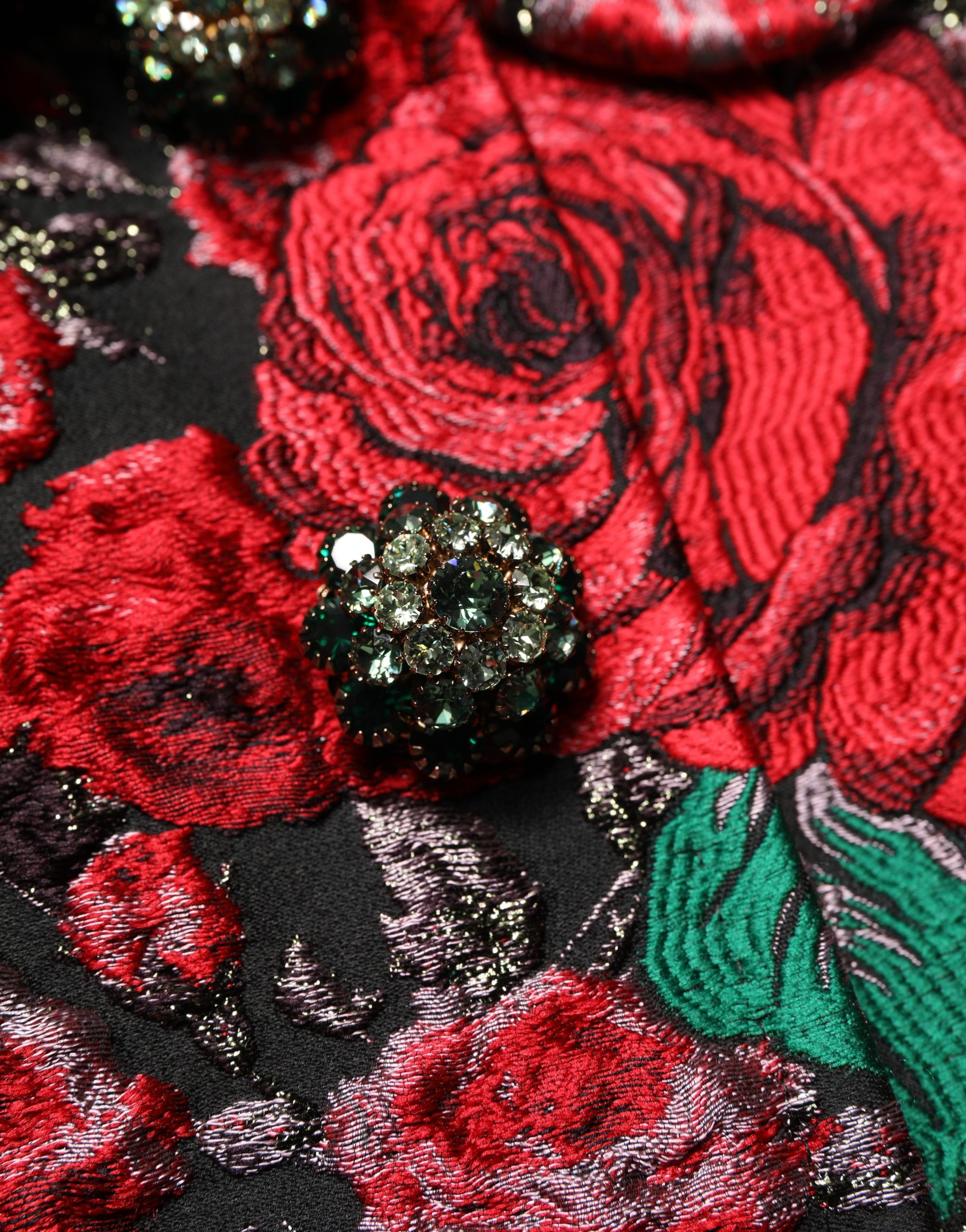 Sakko Dolce & Gabbana Mehrfarbiges Brokat-Blazer mit Blumenmuster und Knöpfen