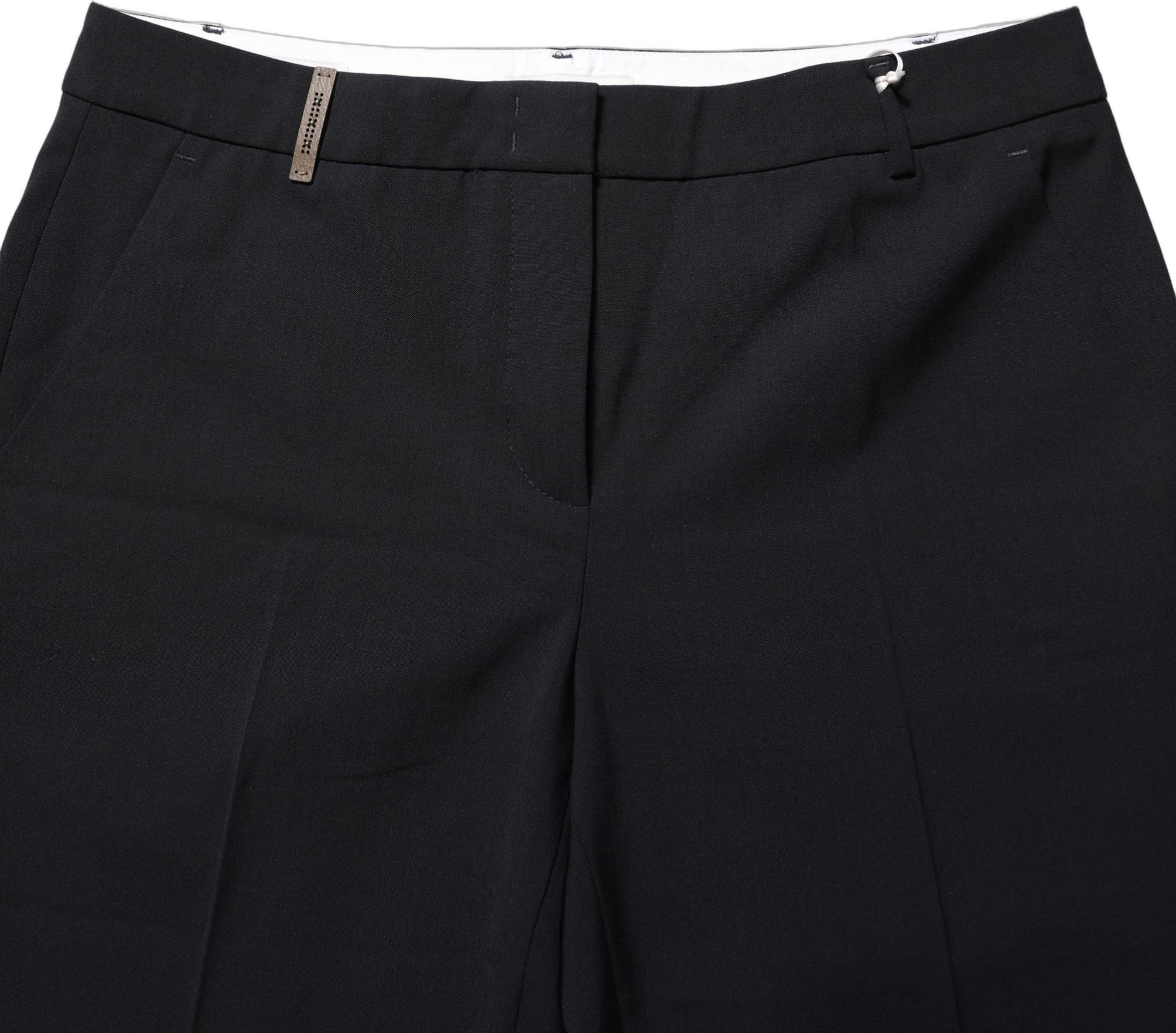 Stoffhose Peserico Schwarz Skinny Mid Waist