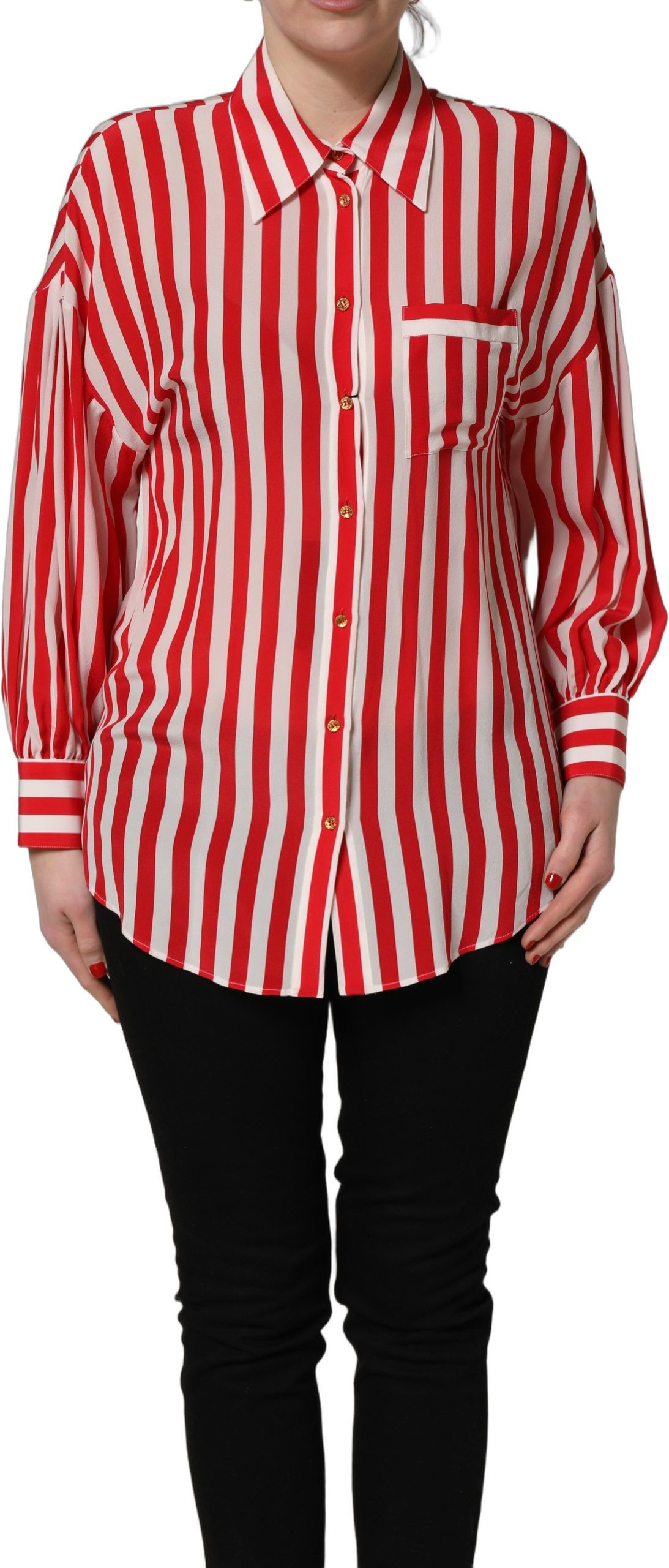Long Sleeve Silk Blouse Dolce & Gabbana