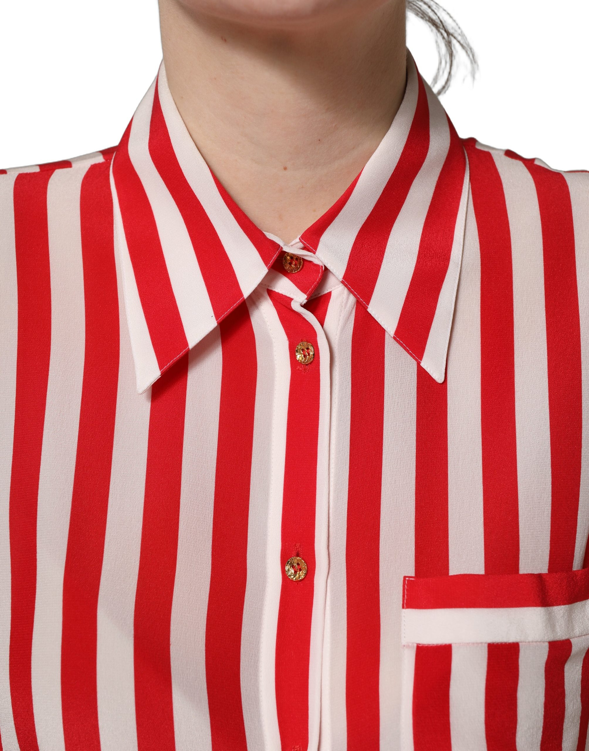 Long Sleeve Silk Blouse Dolce & Gabbana