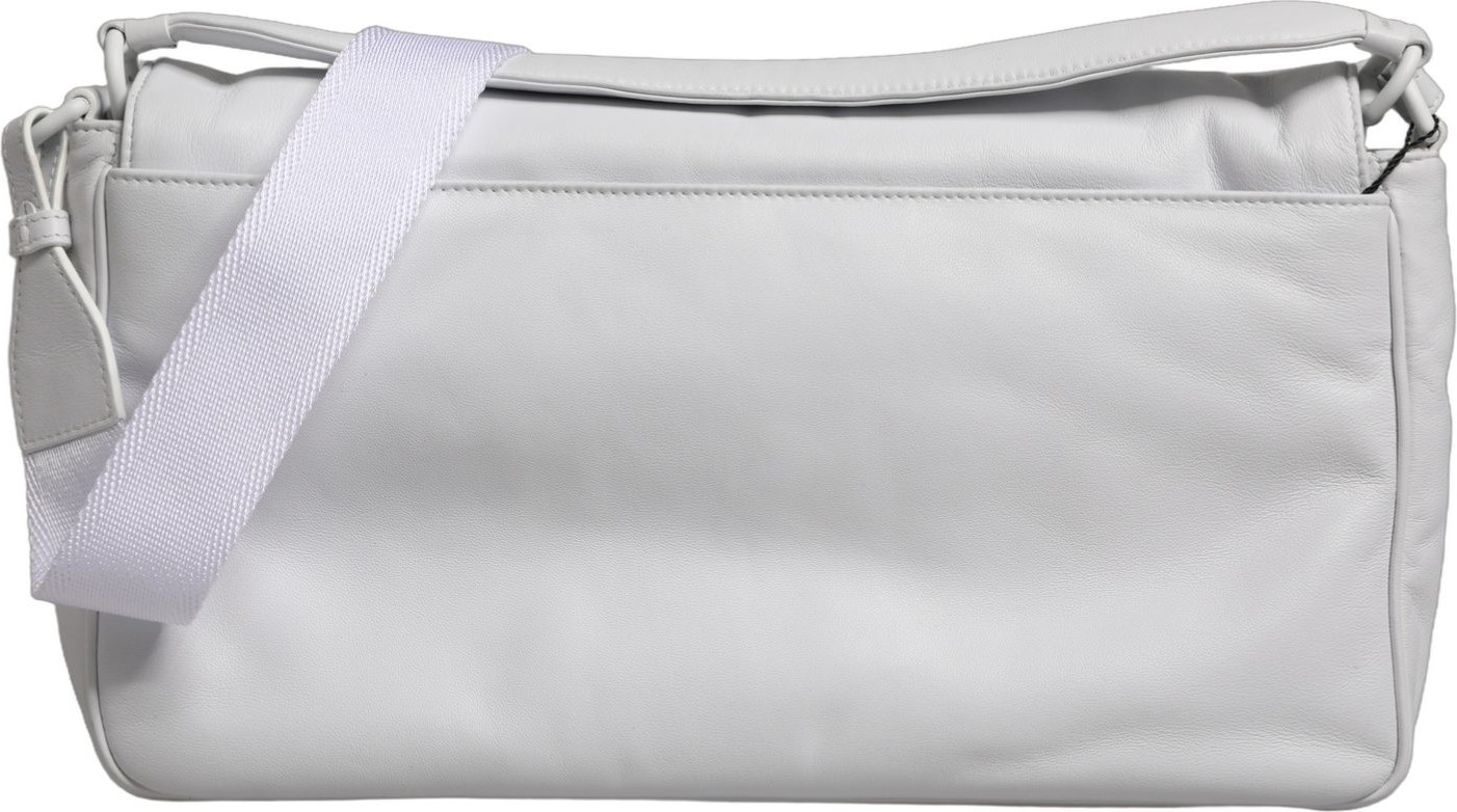 Shoulder Bag Dolce & Gabbana White Logo Plaque