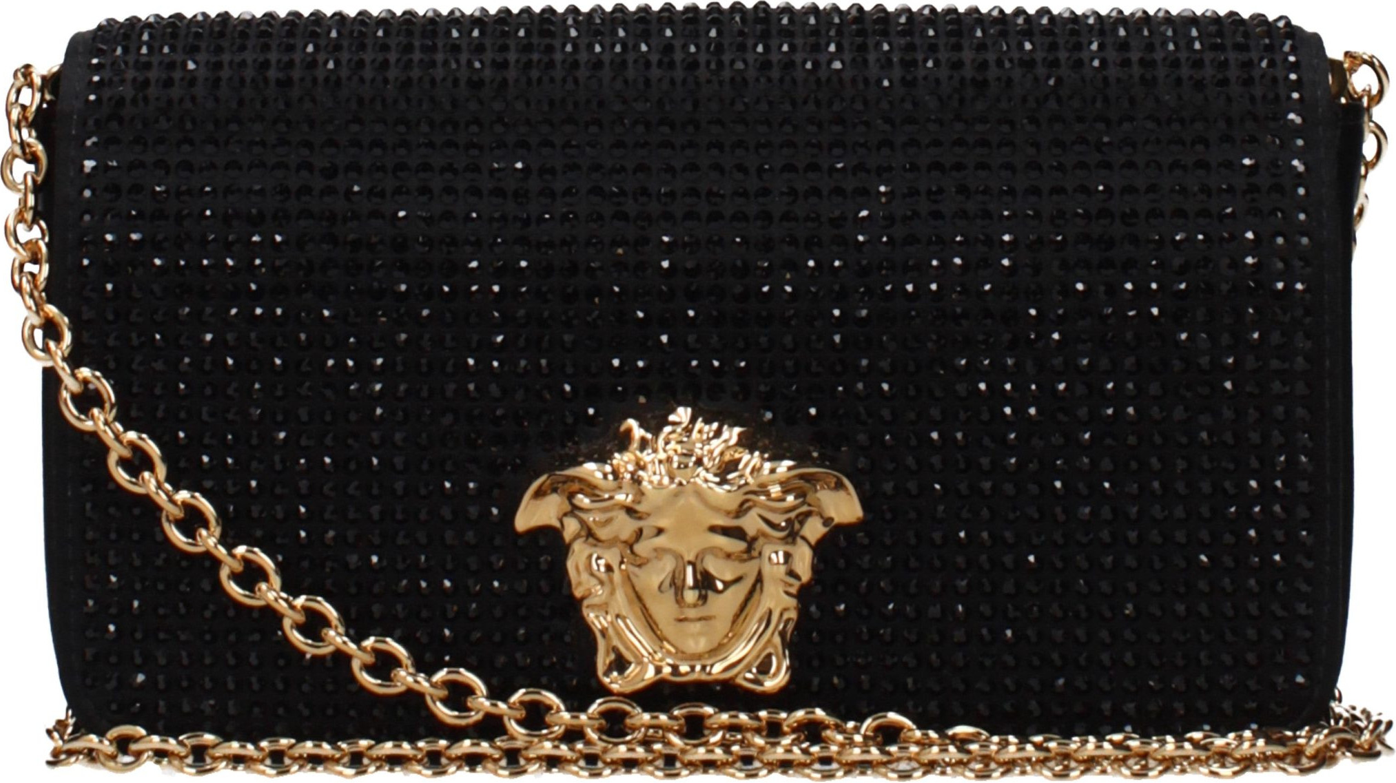 Clutch Bag Versace Black Satin