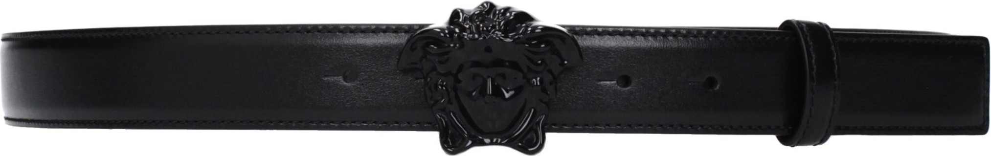 Versace Black Leather Regular Belbogʻi