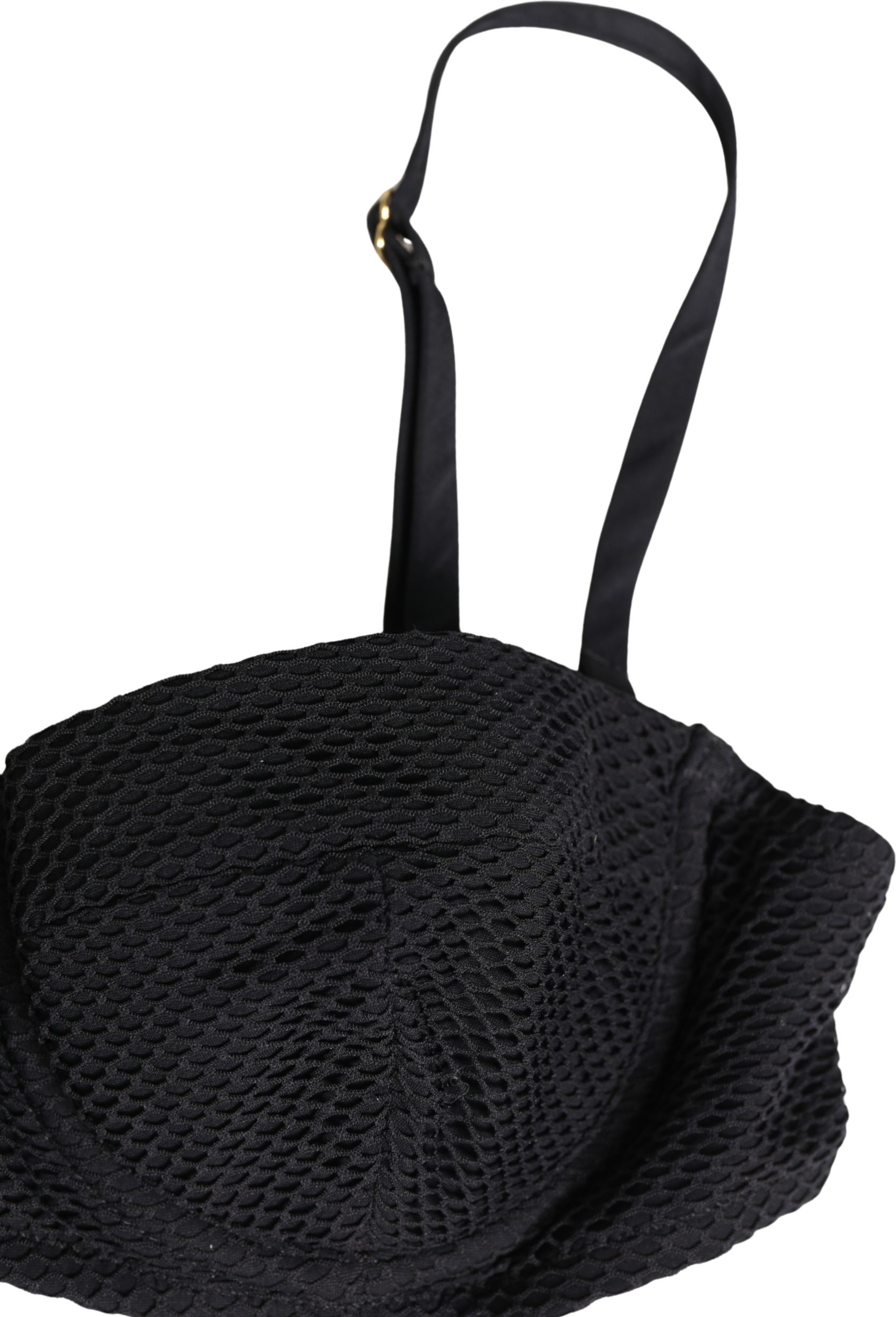 Brassiere Black Nylon Padded Balconnet Dolce & Gabbana