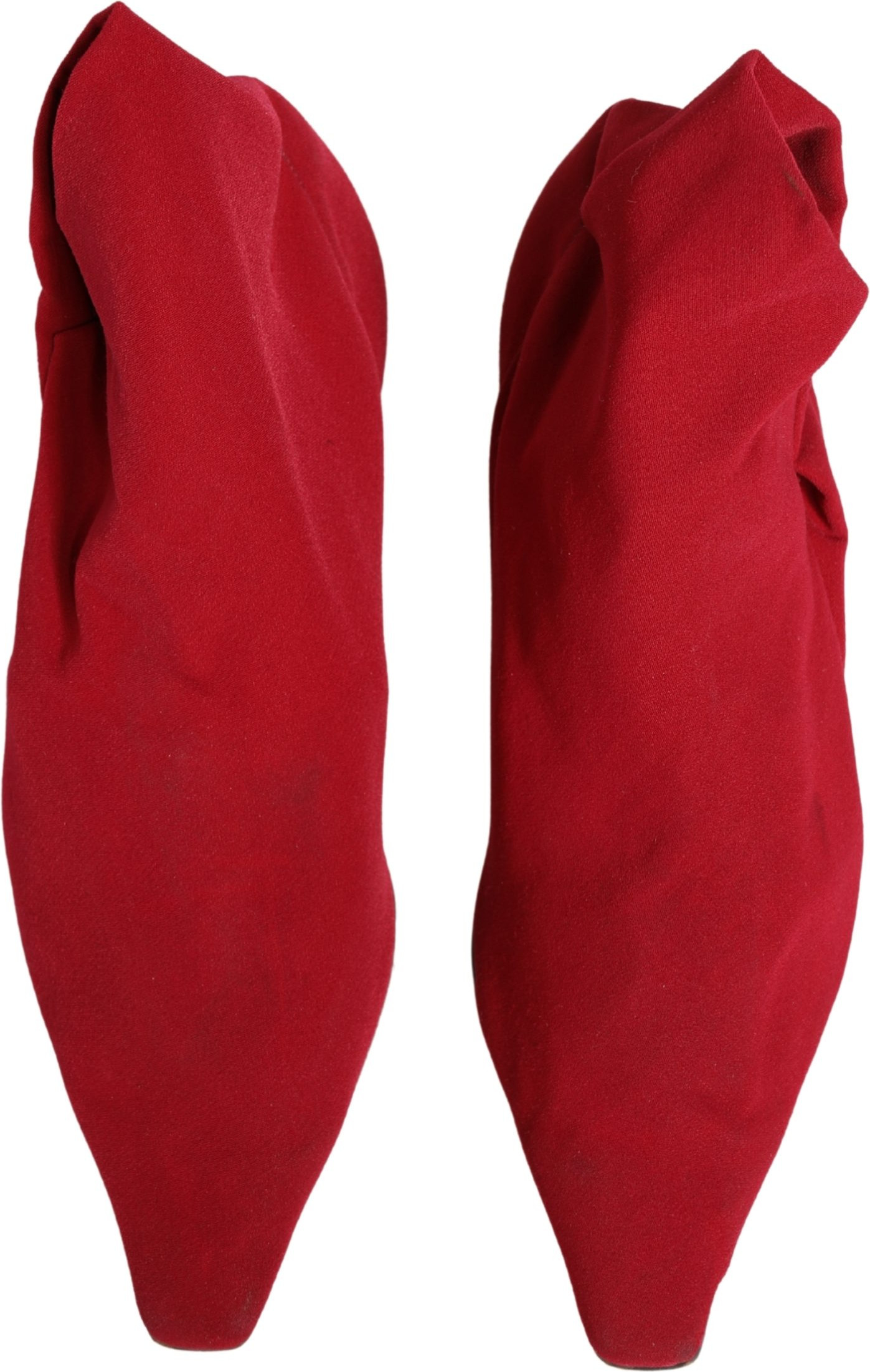 Shoes Dolce & Gabbana Red Suede Ankle Boots
