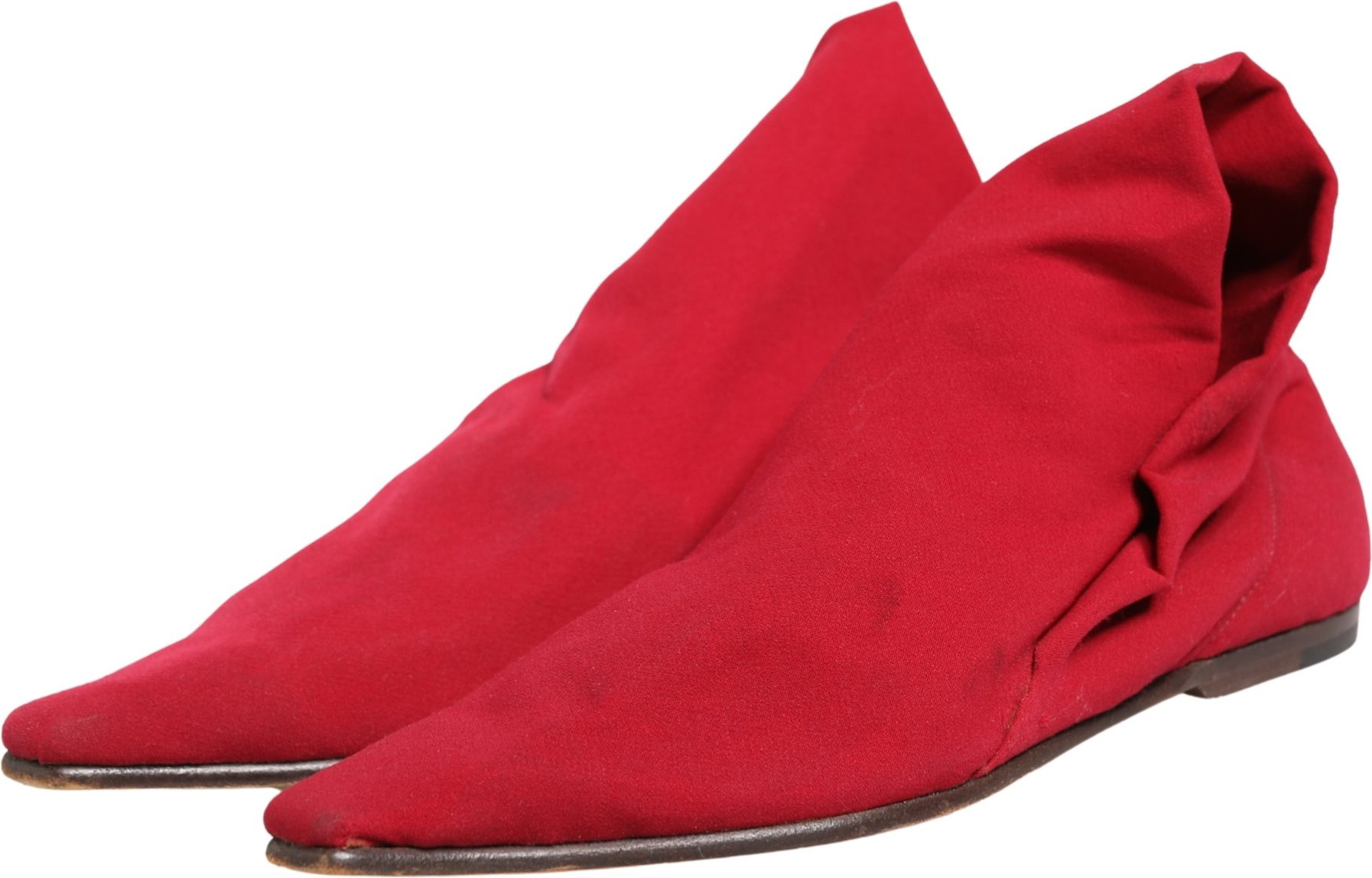 Shoes Dolce & Gabbana Red Suede Ankle Boots