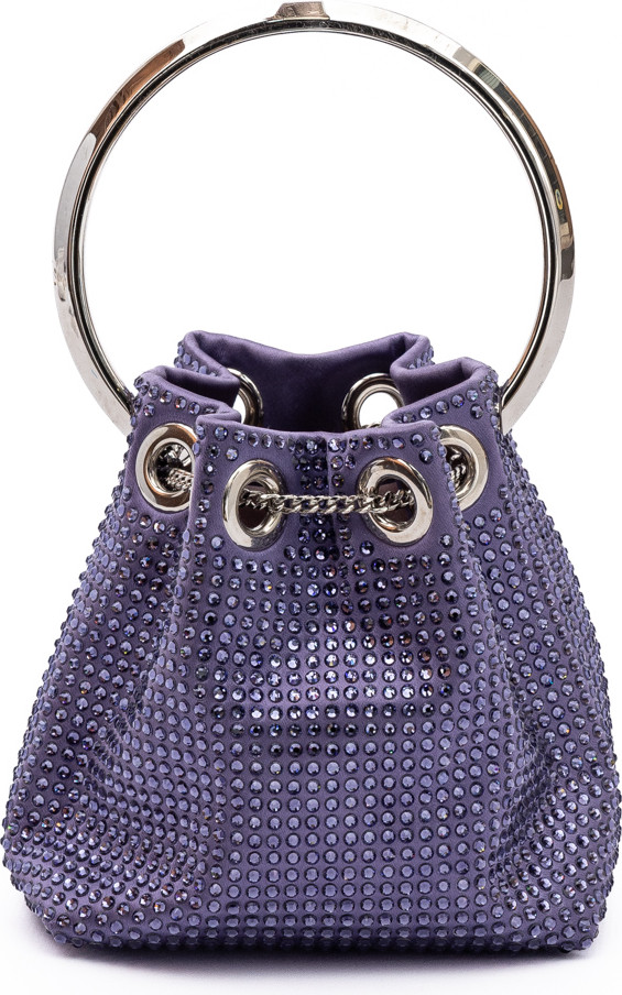 Jimmy Choo Eyewear Purple Bon Bon Kristalli Sumka