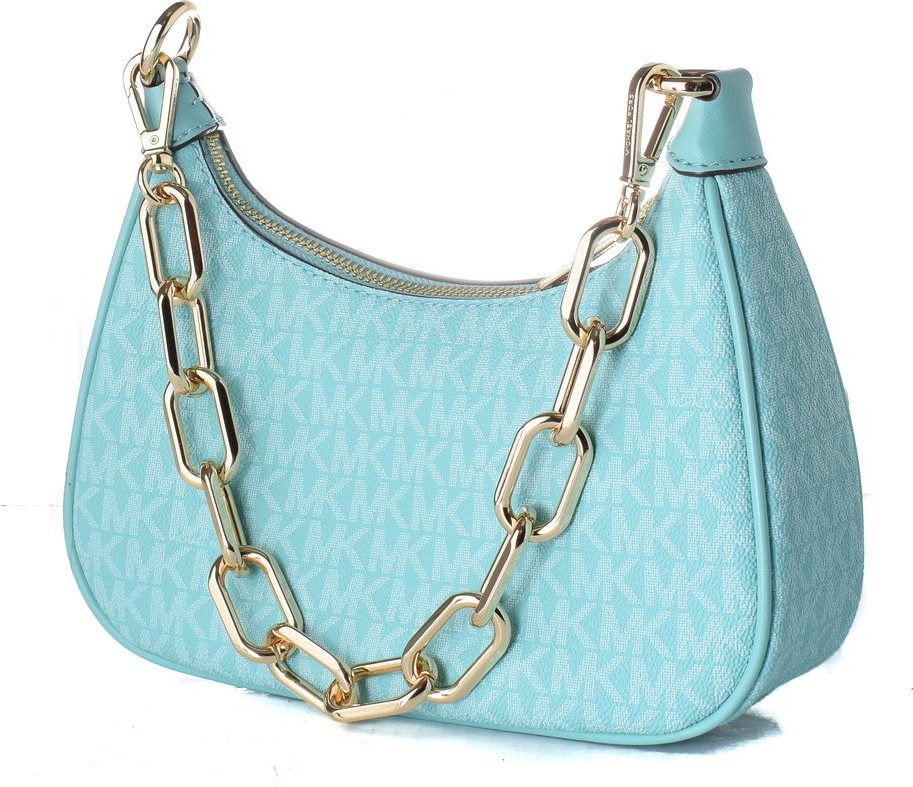 Blue Leather Handbag Michael Kors
