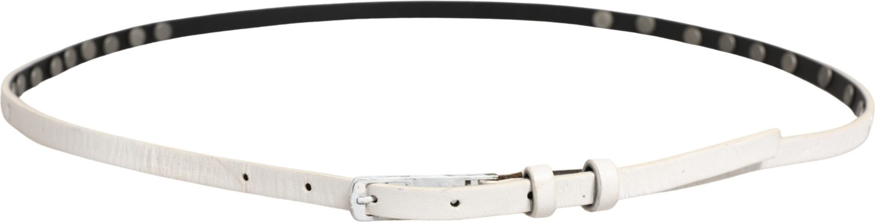 Belt Costume National White Leather Studded Cintura Belt