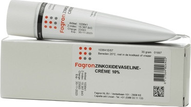 Skin Care Cream Fagron Zinc Oxide Vaseline Cream 10
