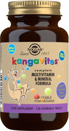 Kau-Multivitamin- & Mineraltabletten Solgar Kangavites Bouncin' Berry Geschmack