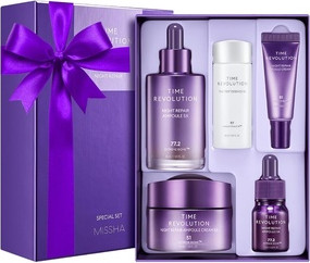 Geschenkset Missha Time Revolution Night Repair Ampoule und Creme