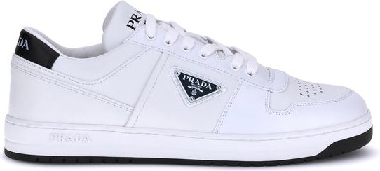 Sneakers Prada White Calf Leather Bos Taurus Low Top