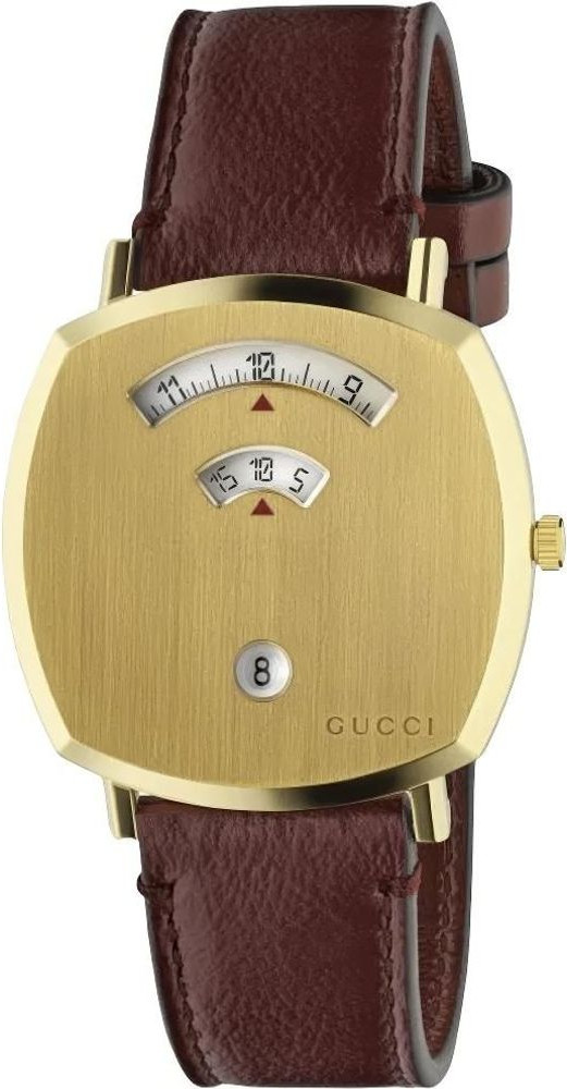 Leather Dress Watch Gucci