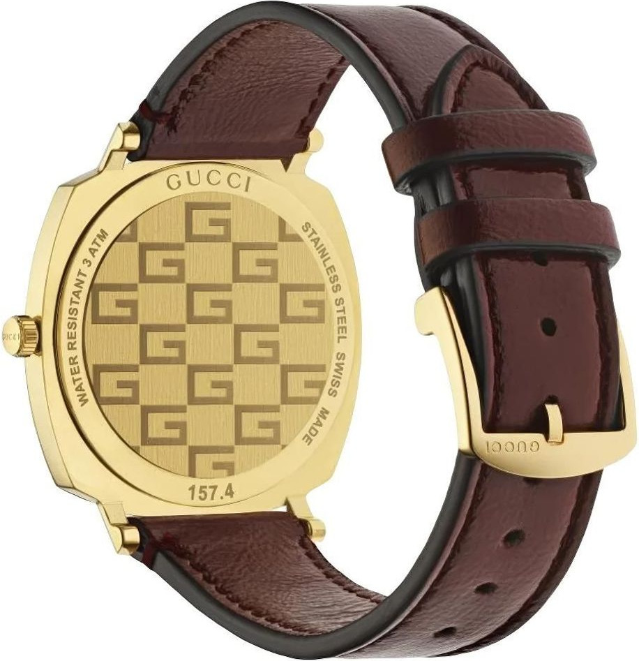 Leather Dress Watch Gucci