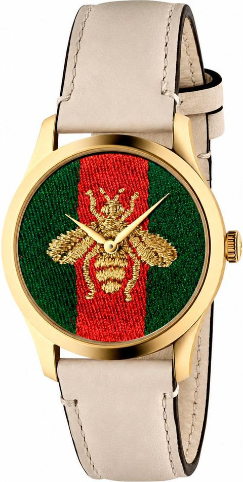 Watch Gucci Beige Leather Dress Watch