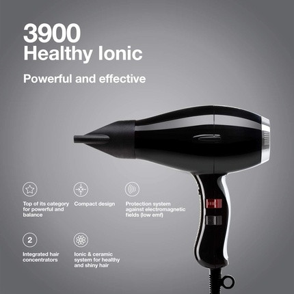 Hair Dryer Elchim 3900 Healthy Ionic Nero e Argento